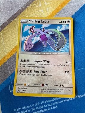 Pokémon Shining Lugia SM82 Shining Legends Promo Holo Basic Card MP